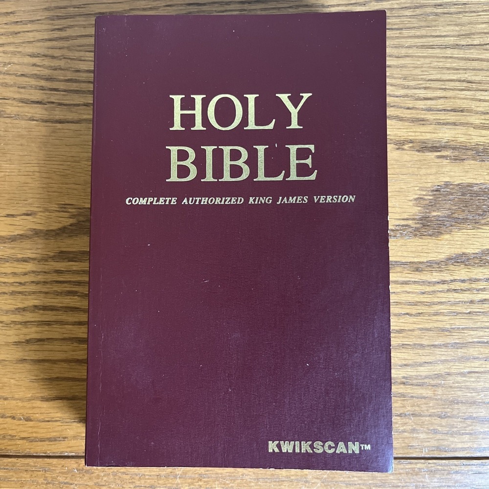 Kwikscan Holy Bible: Complete Authorized King James Version 1987